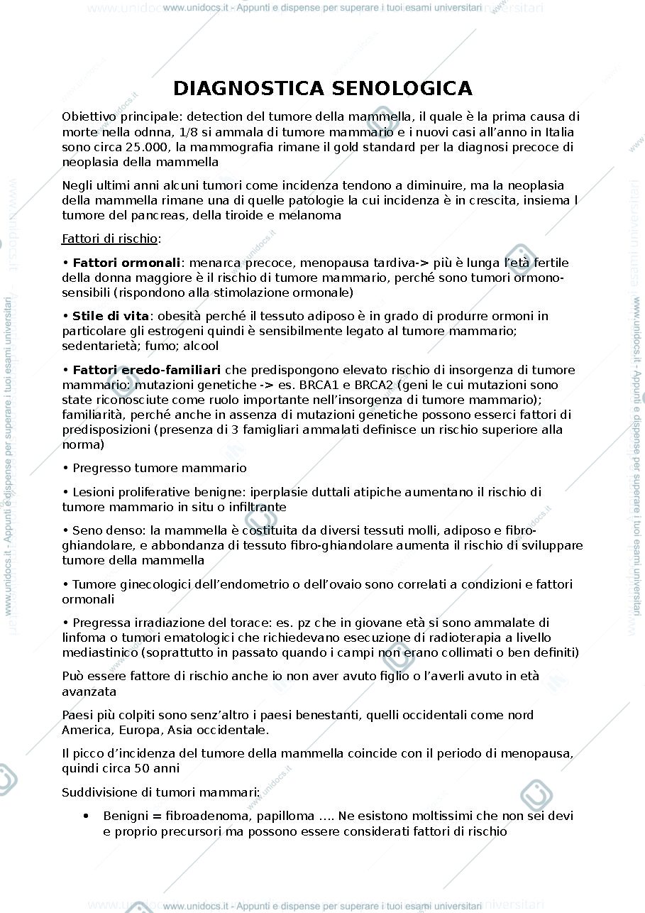 Anteprima pagina 1 — Mammografia