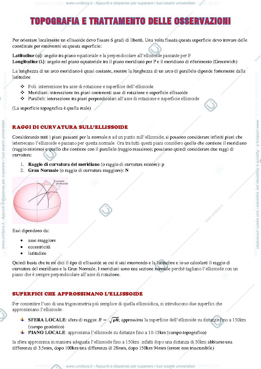 Anteprima pagina 4 — Appunti Topografia