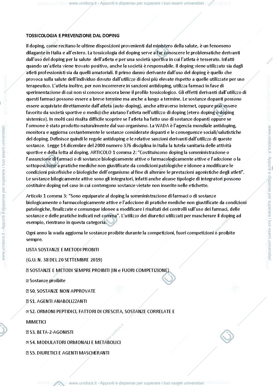 Anteprima pagina 1 — Tossicologia