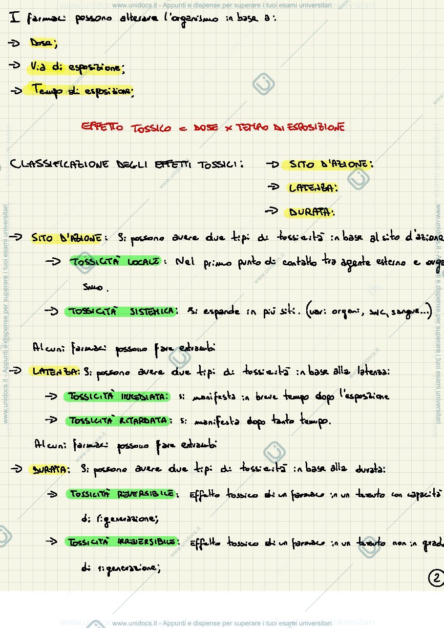 Anteprima pagina 3 — Appunti Tossicologia