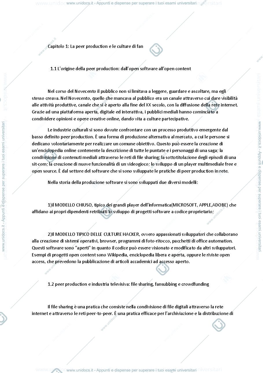 Anteprima pagina 2 — Riassunto transmedia