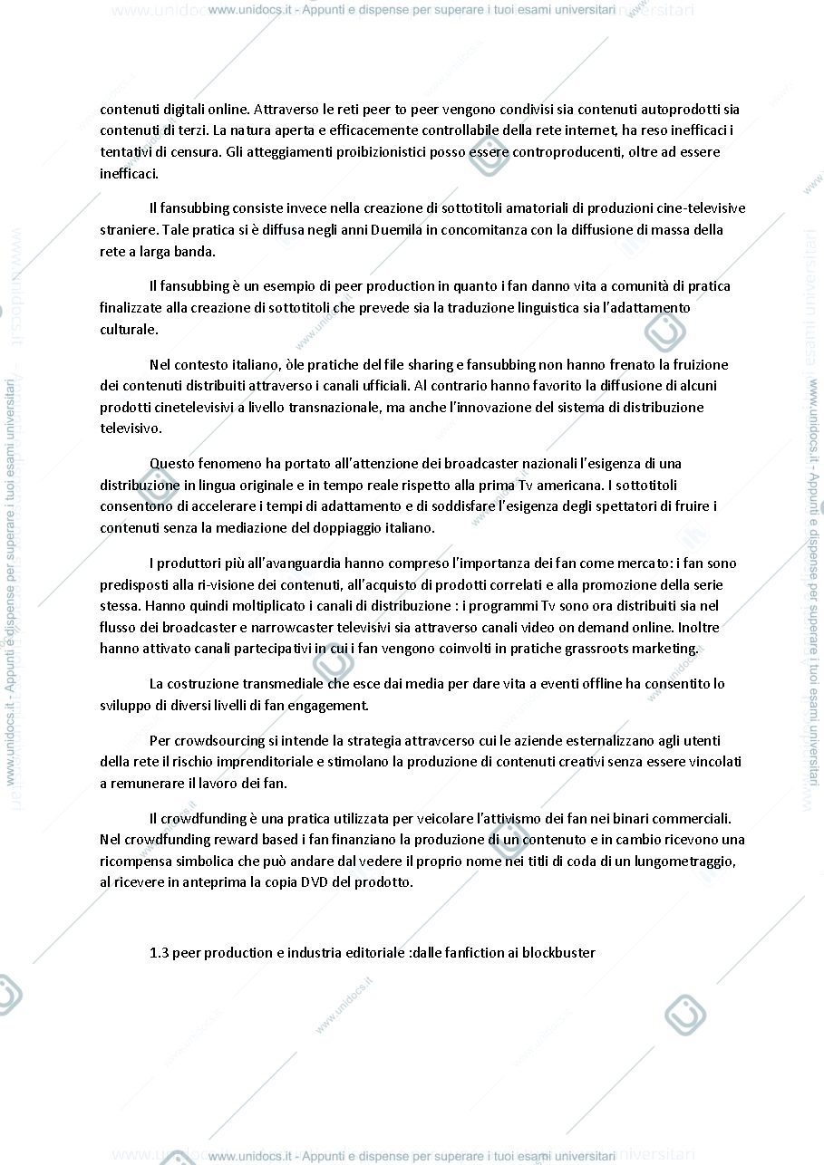 Anteprima pagina 3 — Riassunto transmedia