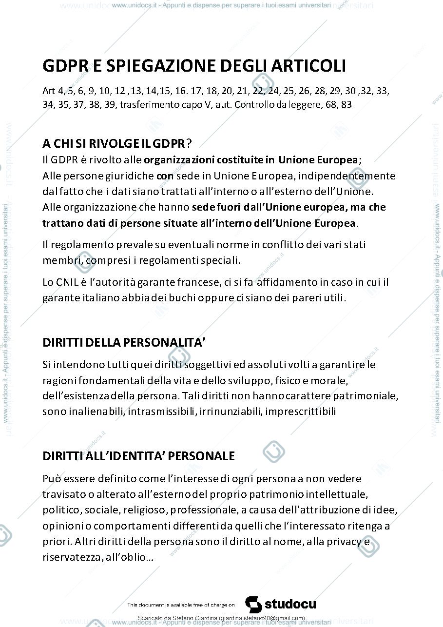 Anteprima pagina 4 — Appunti Trattamento 