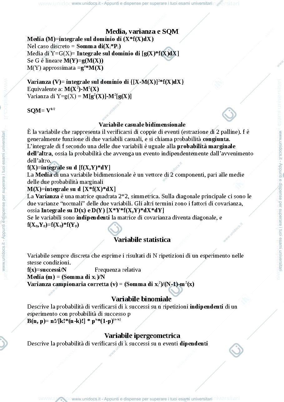 Anteprima pagina 2 — Riassunto del corso di Trattamento delle osservazioni