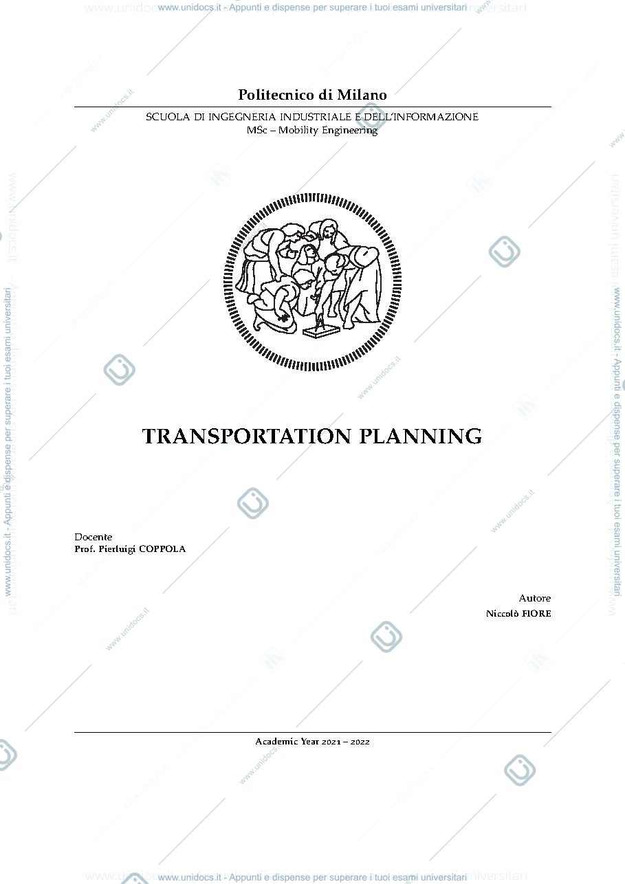 Anteprima pagina 1 — Transportation Planning (EN)