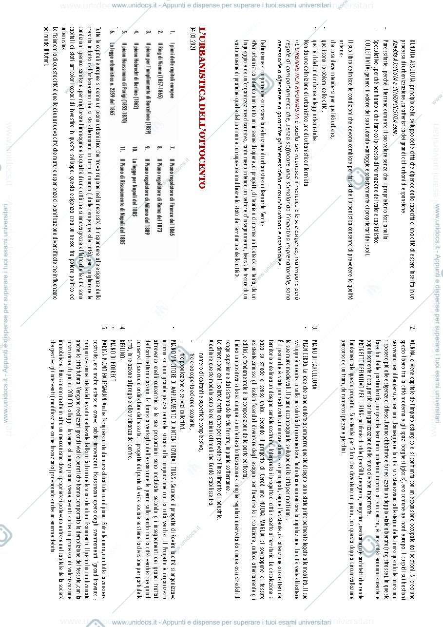 Anteprima pagina 2 — appunti delle lezioni di urbanistica