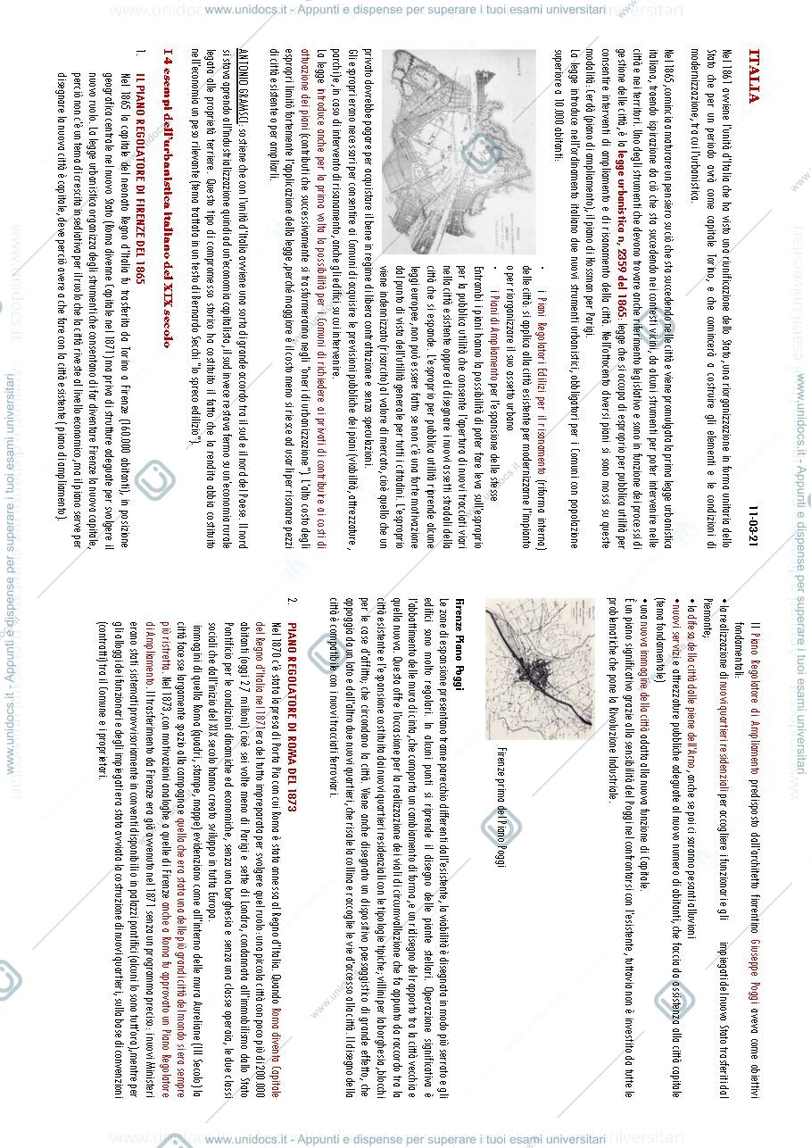 Anteprima pagina 3 — appunti delle lezioni di urbanistica