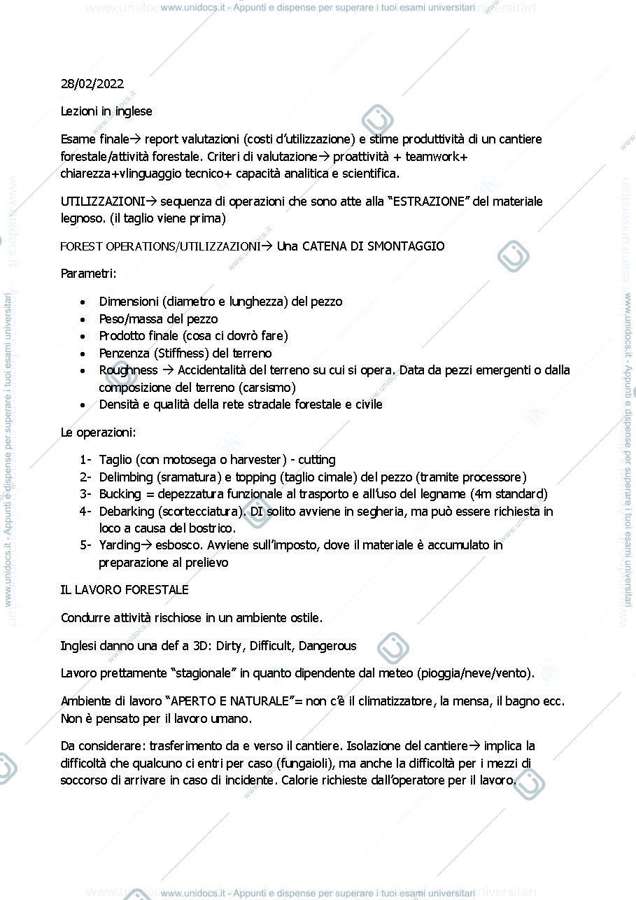 Anteprima pagina 1 — Appunti di lezione 