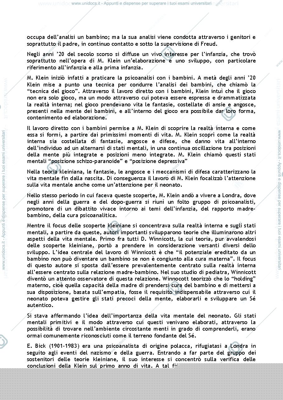 Anteprima pagina 3 — L’Infant Observation: un approccio allo sviluppo