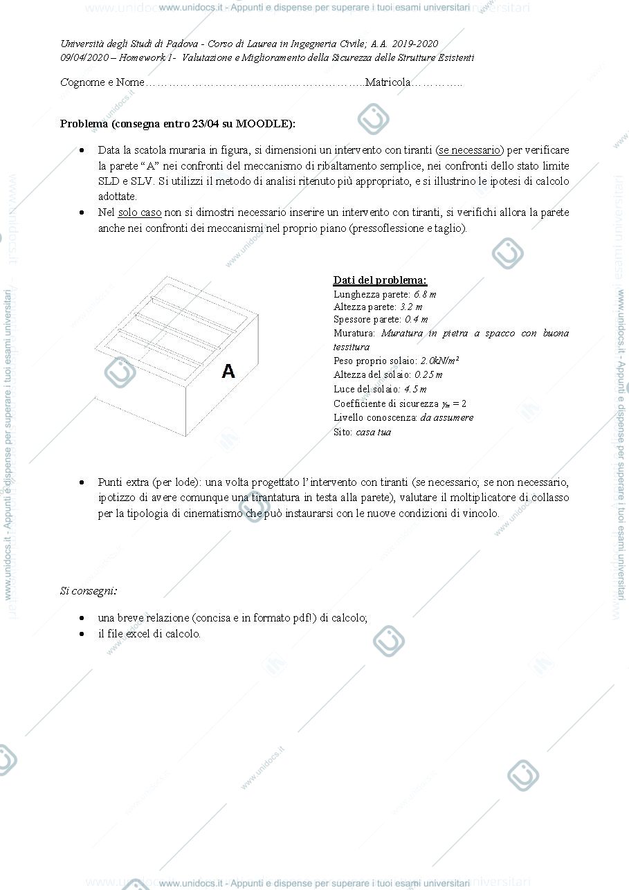 Anteprima pagina 1 — Homework 1