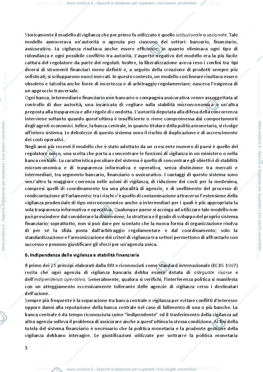 Anteprima pagina 5 — vigilanza e controlli interni dispensa