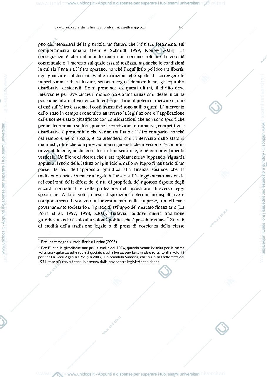 Anteprima pagina 3 — La vigilanza sul sistema finanziario: obiettivi, assetti e approcci