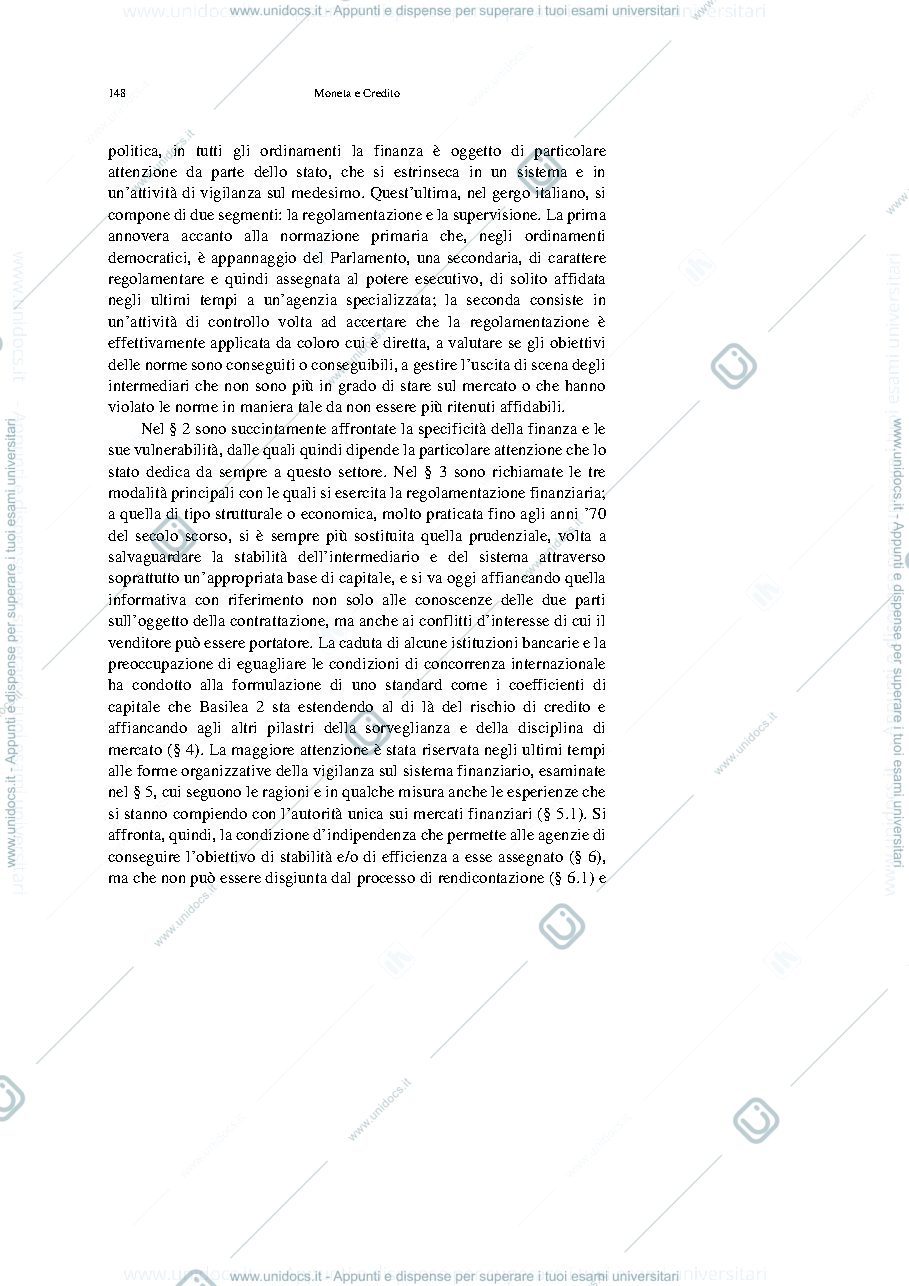 Anteprima pagina 4 — La vigilanza sul sistema finanziario: obiettivi, assetti e approcci