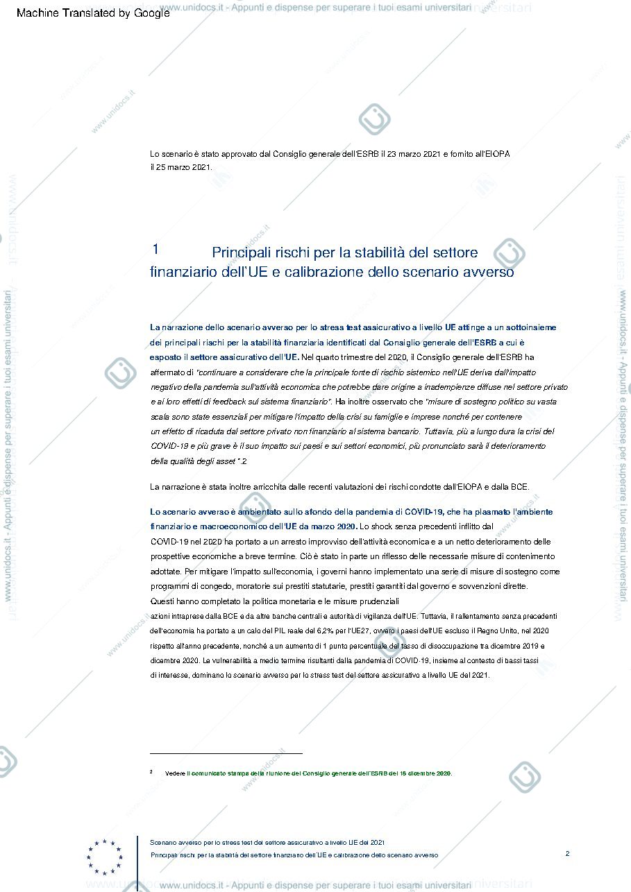 Anteprima pagina 2 — stress test scenario TRADOTTO