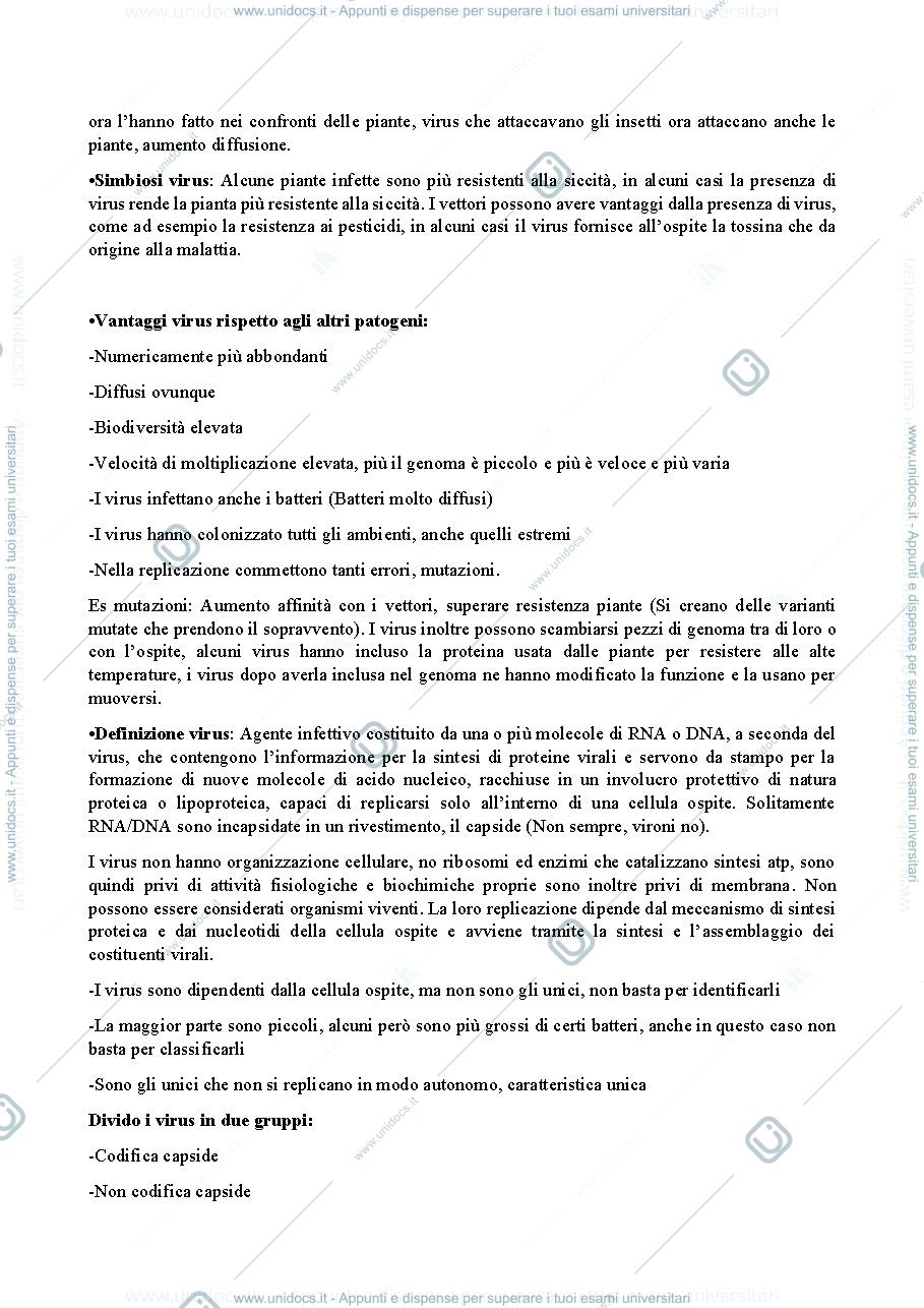 Anteprima pagina 2 — riassunti virologia prima parte 