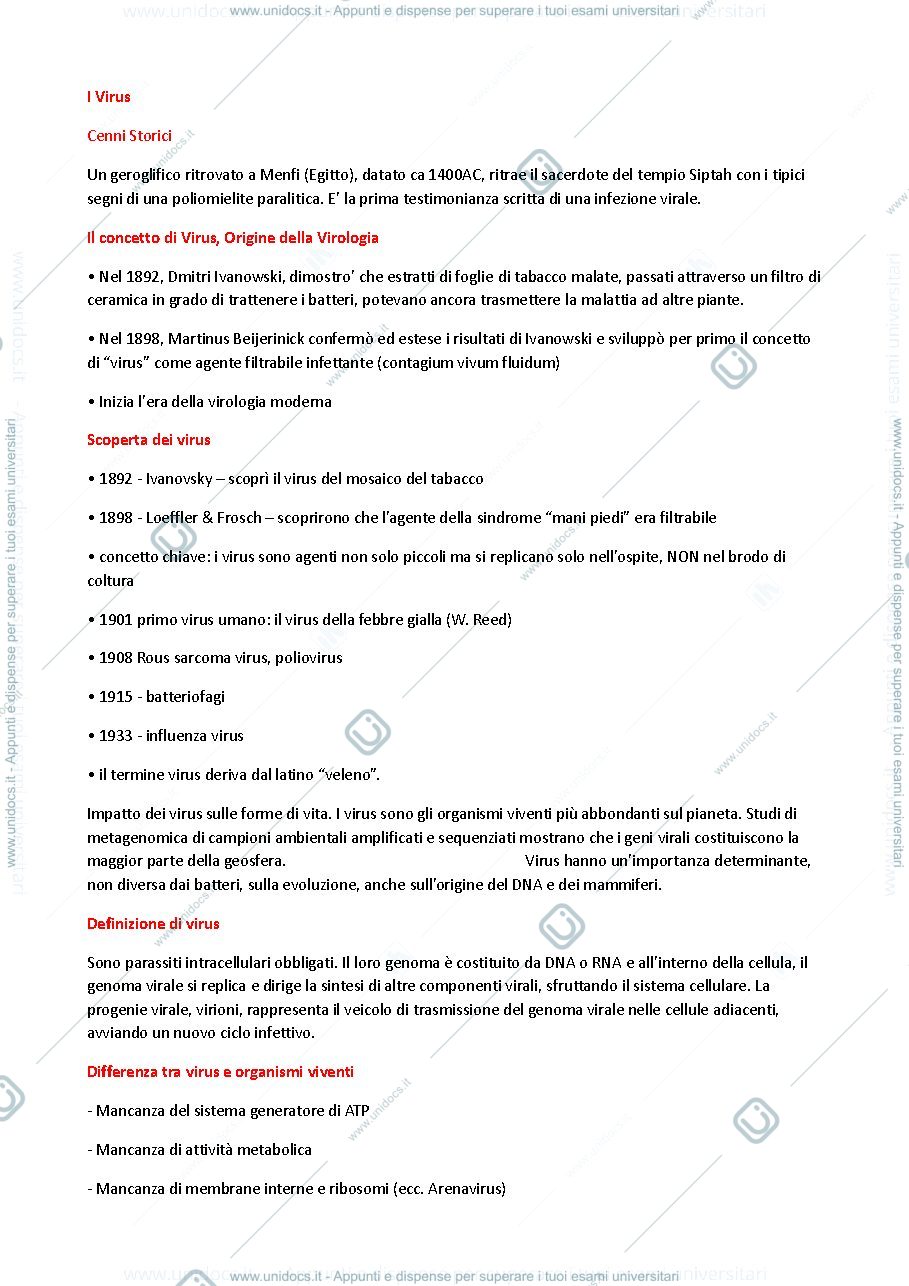 Anteprima pagina 1 — Virologia