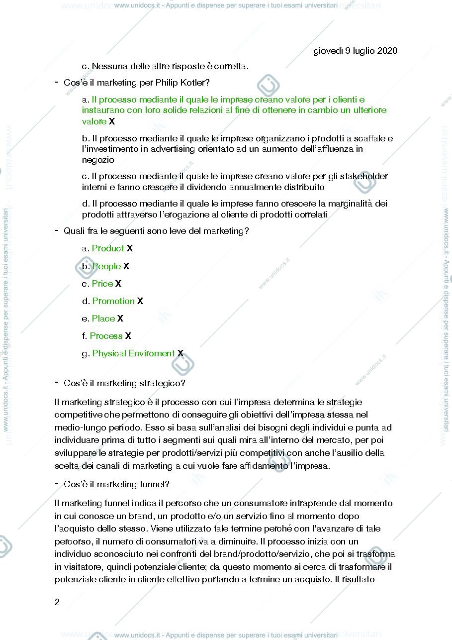 Anteprima pagina 2 — Domande e risposte digital marketing