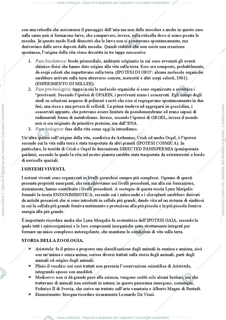 Anteprima pagina 2 — ZOOLOGIA GENERALE.