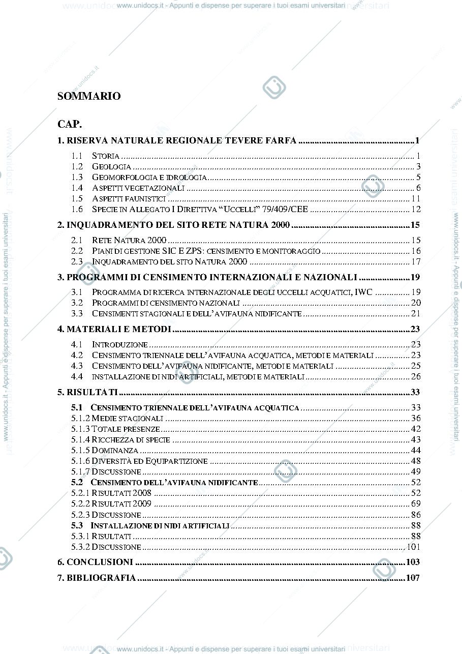 Anteprima pagina 2 — tesi zoologia censimento
