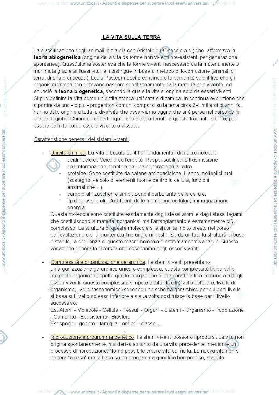 Anteprima pagina 1 — Zoologia