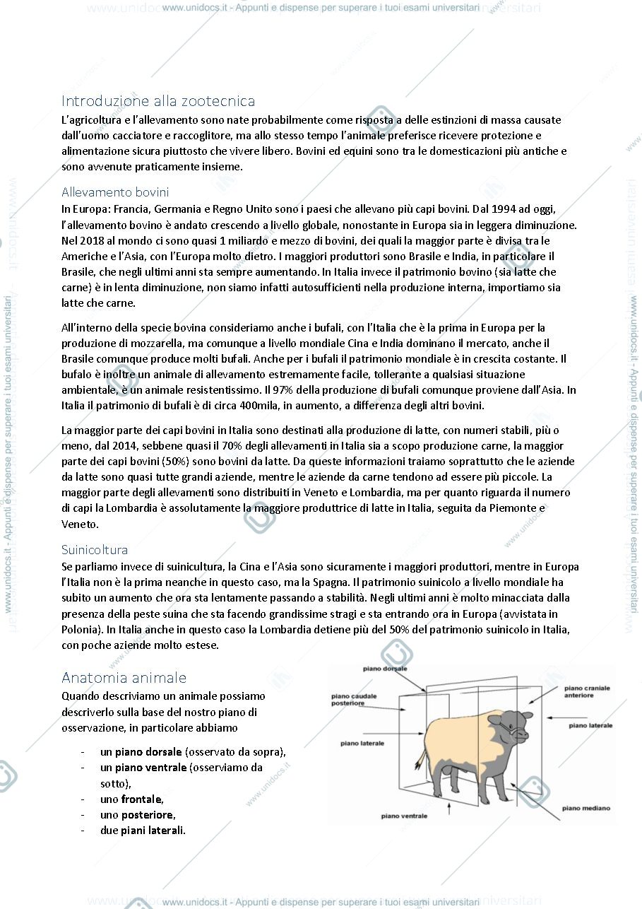 Anteprima pagina 1 — Zootecnia