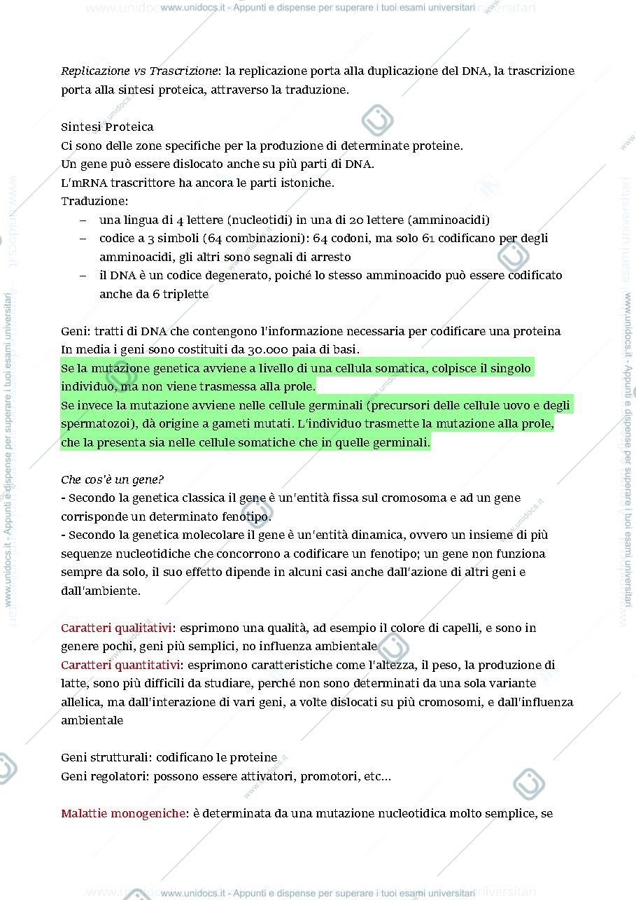 Anteprima pagina 2 — Genetica