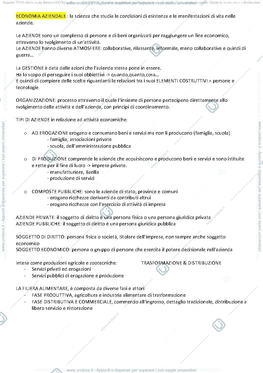 Anteprima pagina 1 — ECONOMIA 1 ANNO 